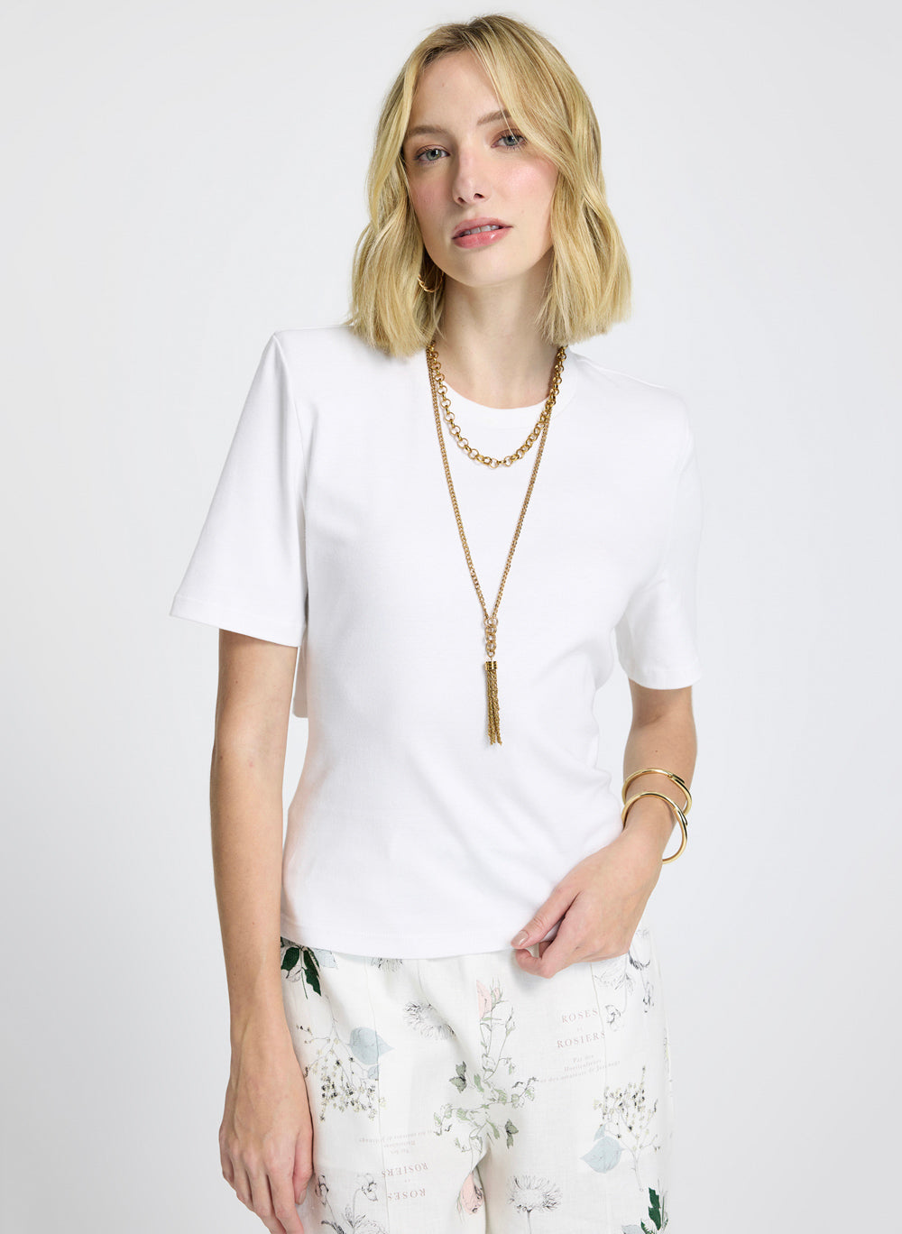 Remera básica blanca Jan nudo espalda Le Lis Blanc