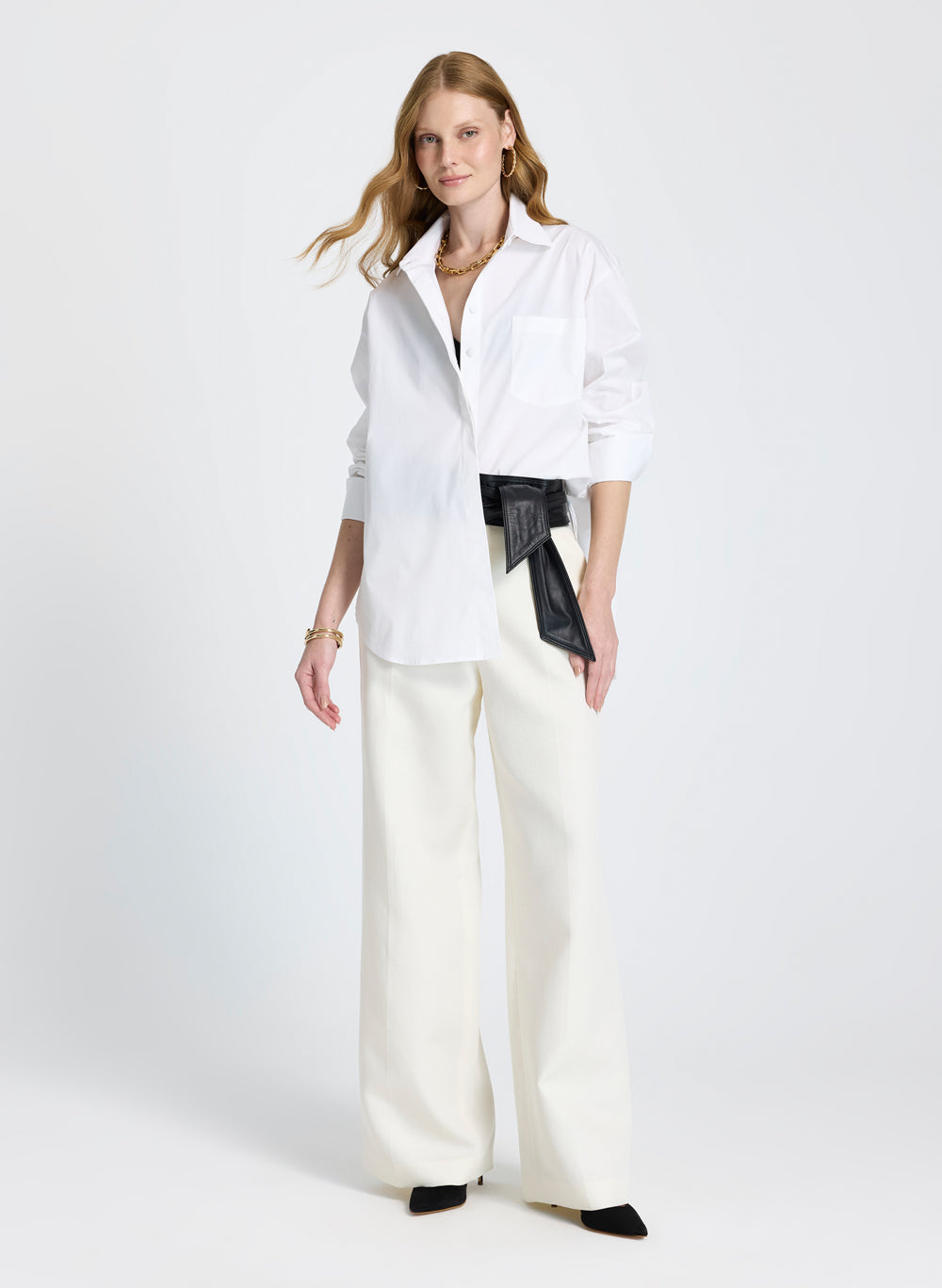 Camisa oversized Paty detalle botones atrás Le Lis Blanc