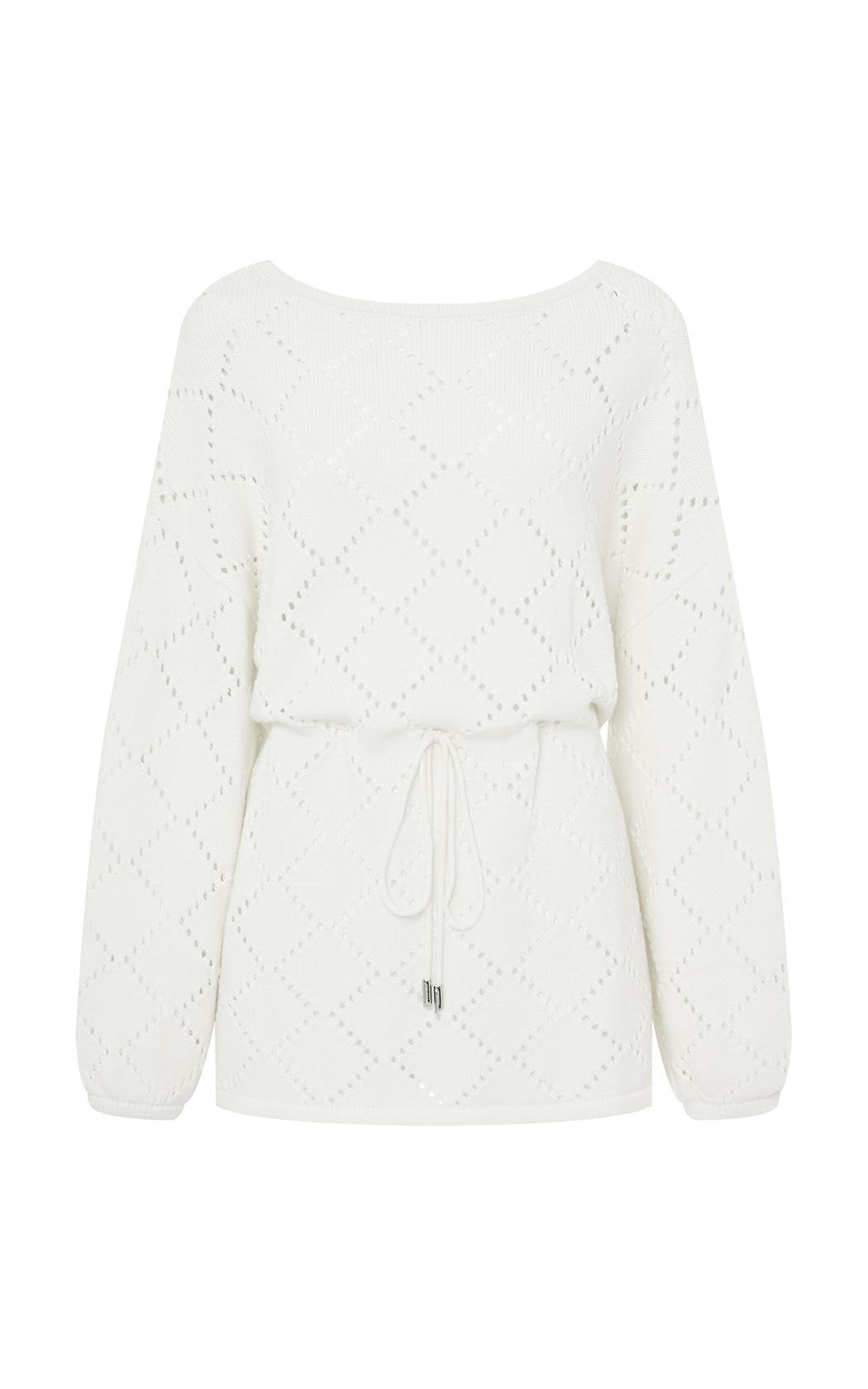 Sweater calado Adriana Le Lis Blanc