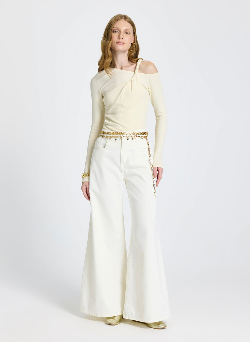 Remera manga larga beige Tory Le Lis Blanc
