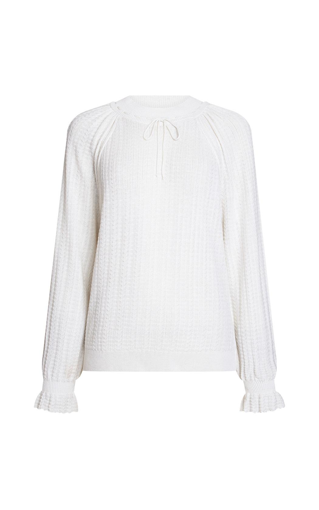 Blusa acanalada Aretha Le Lis Blanc