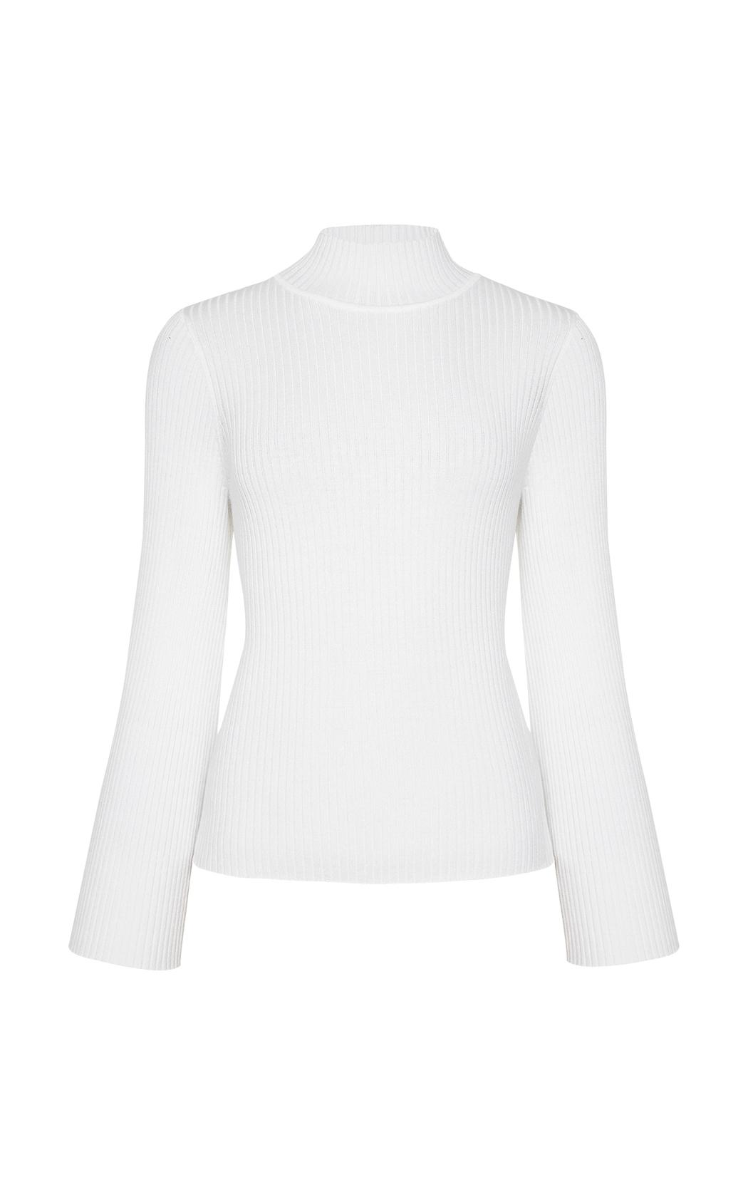 Sweater rib fino blanco Sophie Le Lis Blanc