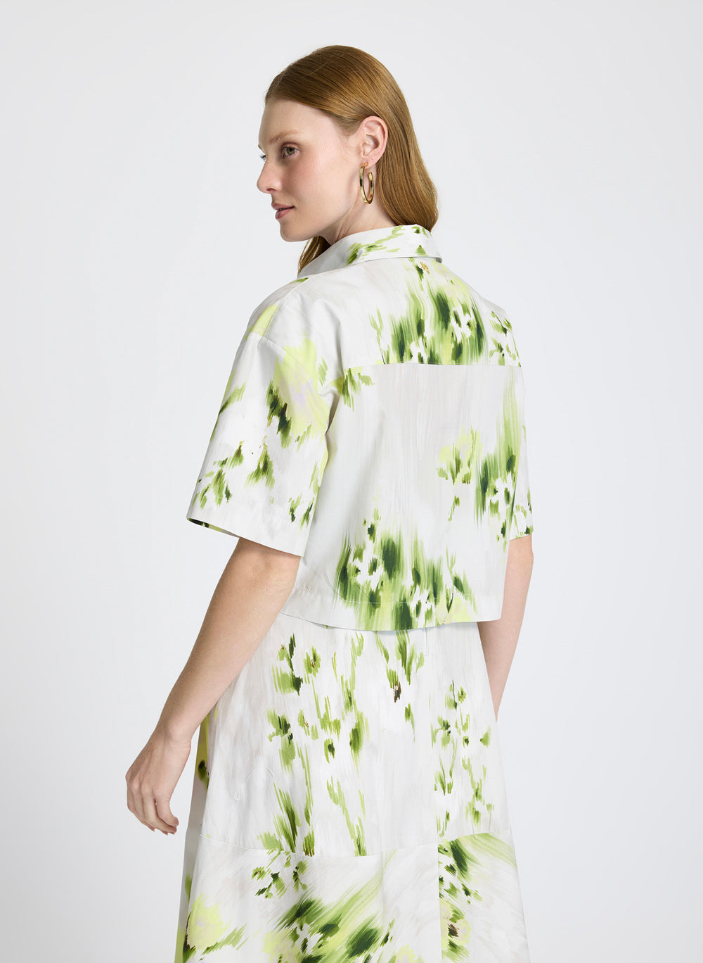Camisa corta Marina estampada Le Lis Blanc