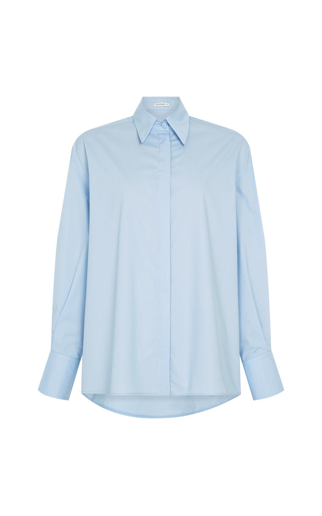Camisa oversize celeste Clarisse Le Lis Blanc