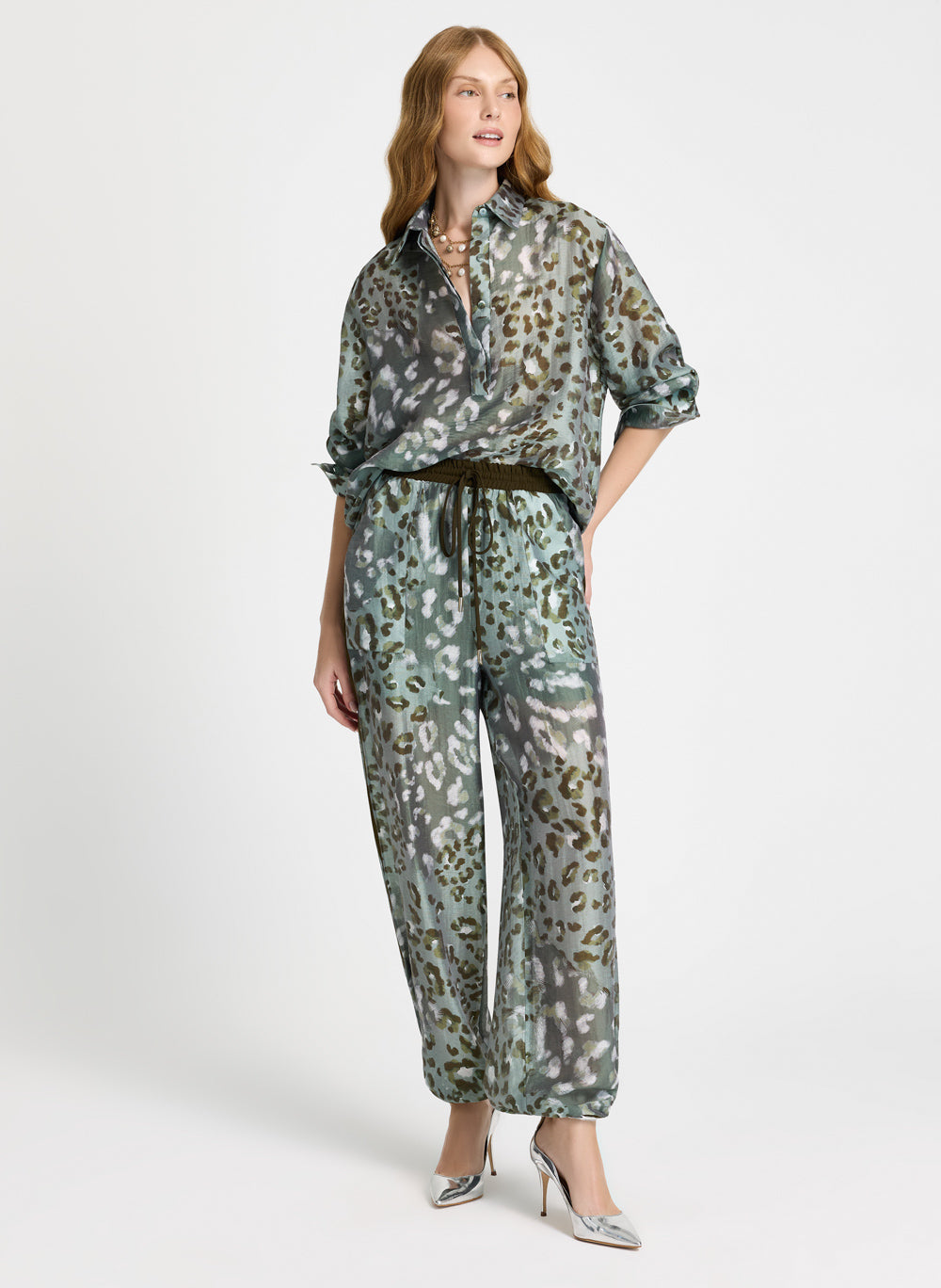Camisa Paula animal print Le Lis Blanc