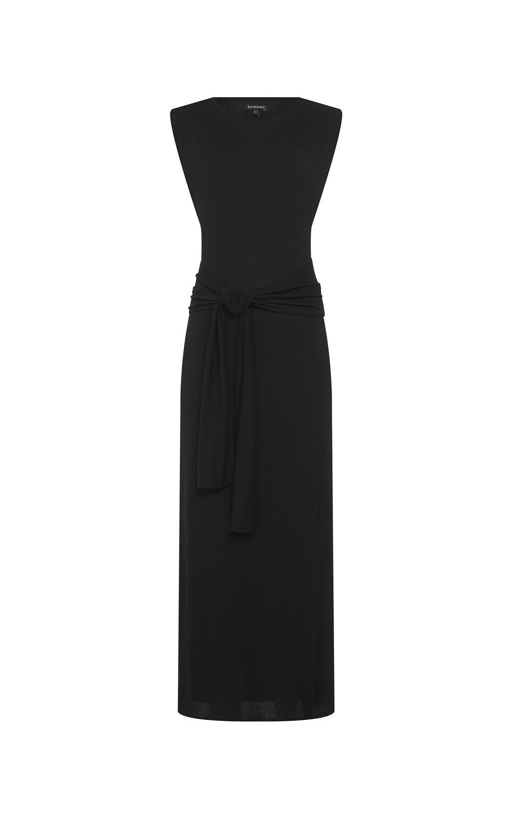 Vestido Gilda negro anudado Le Lis Blanc