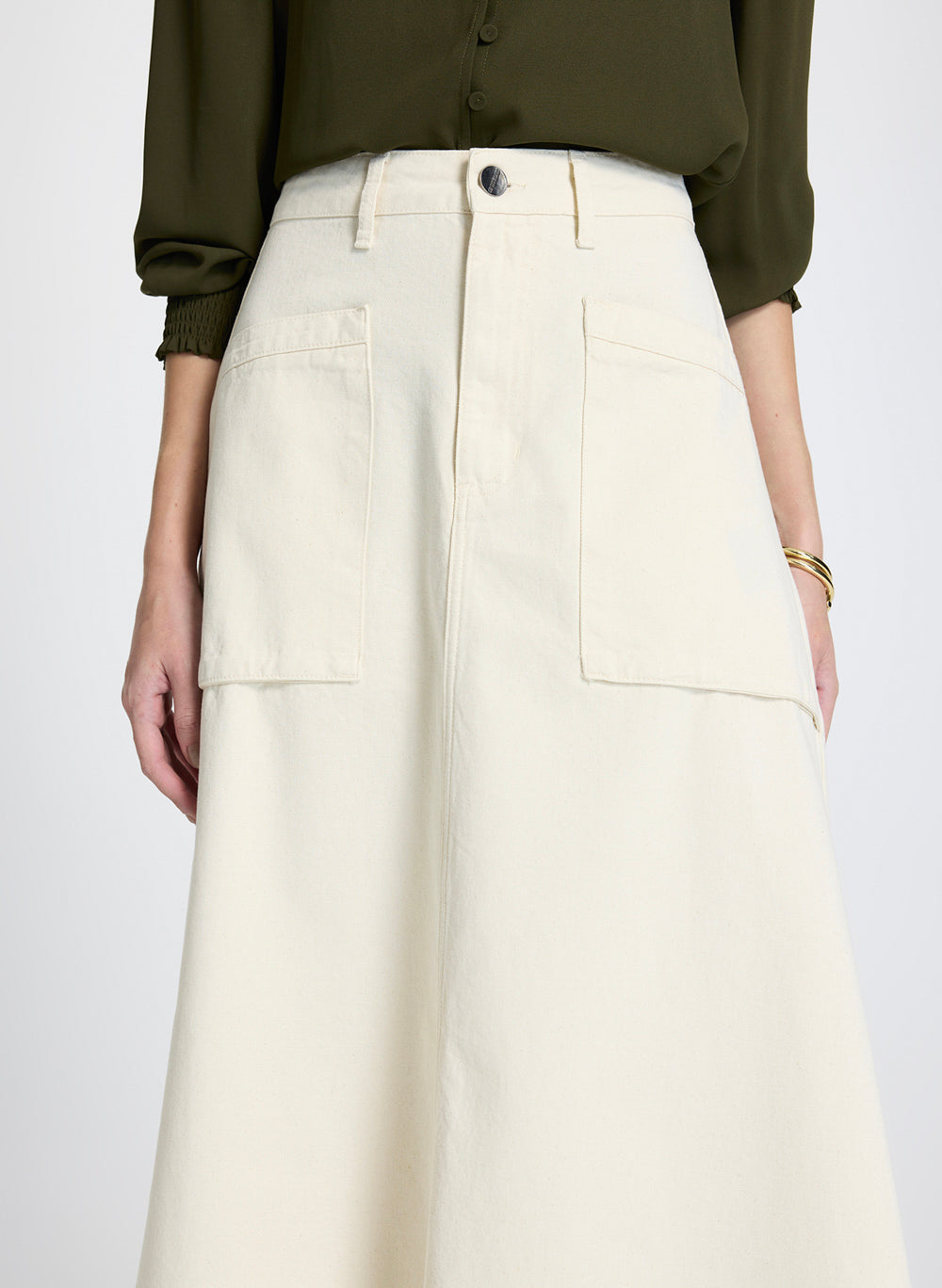 Pollera denim midi Freya Le Lis Blanc