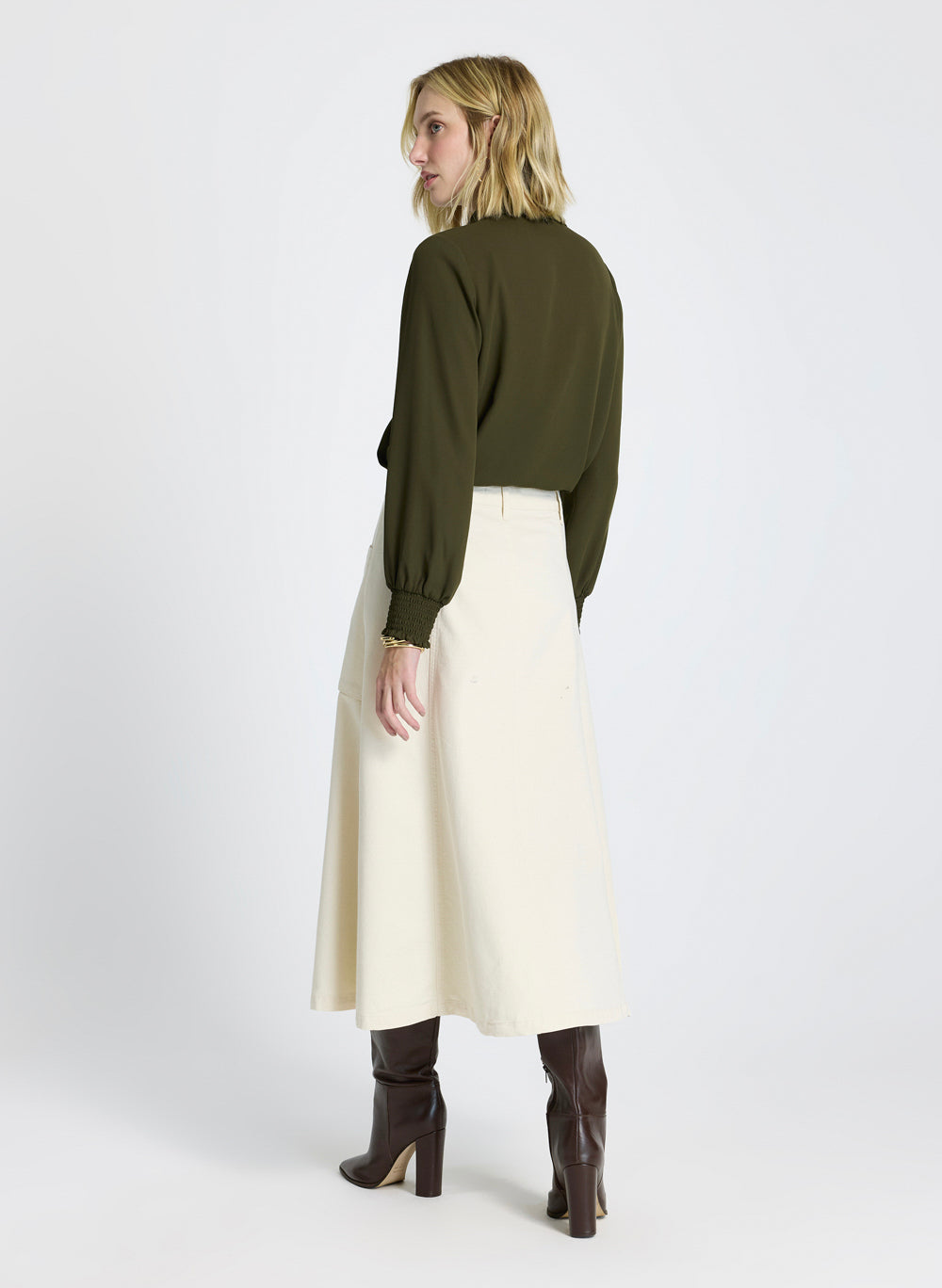 Pollera denim midi Freya Le Lis Blanc