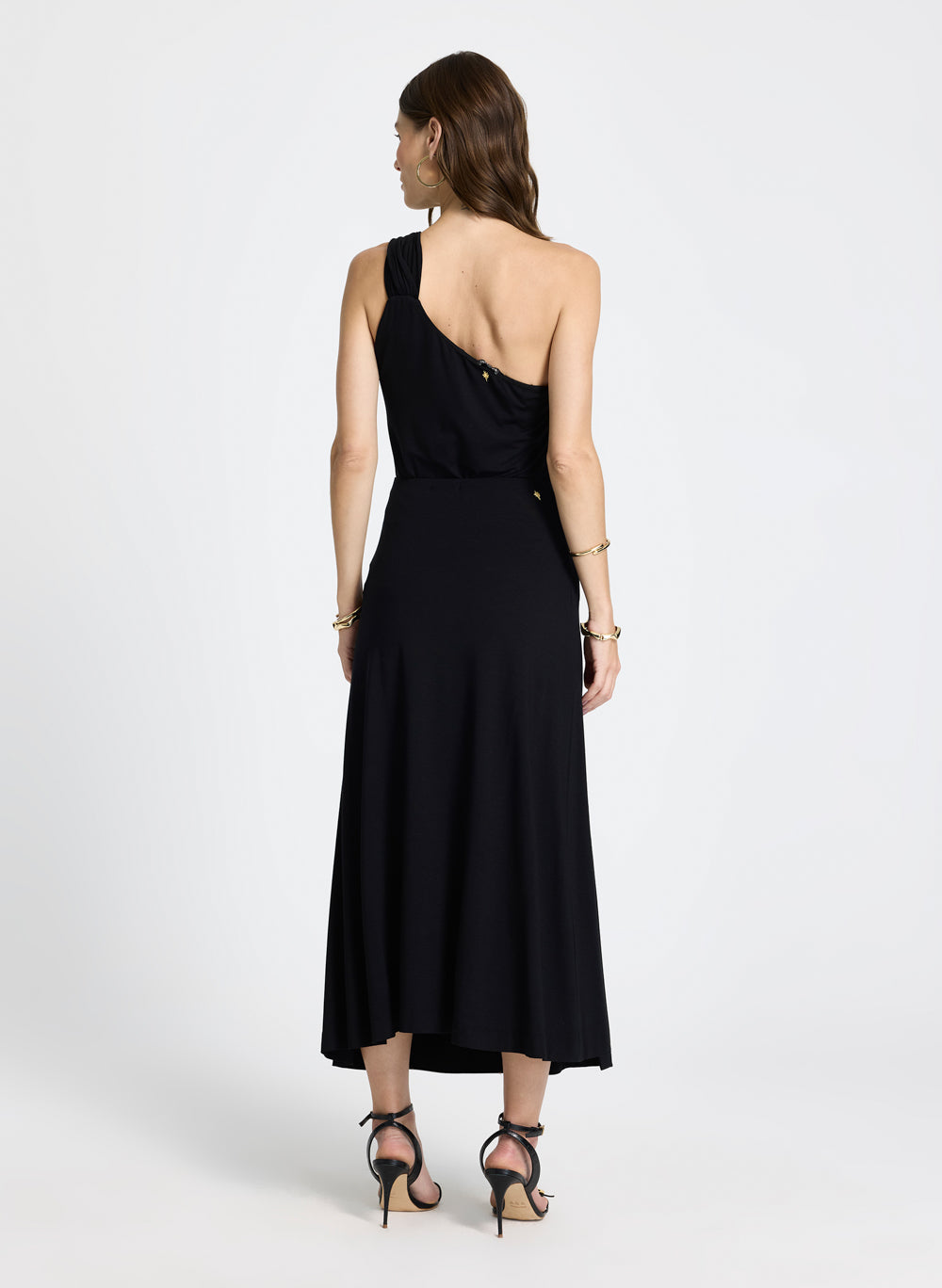 Pollera negra con botones Petra Le Lis Blanc