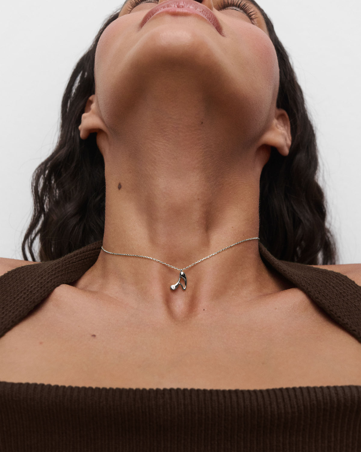 Collar con colgante silver A PDPAOLA