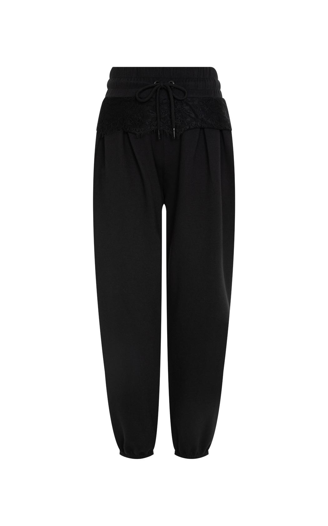 Pantalon jogger negro Dara Le Lis Blanc