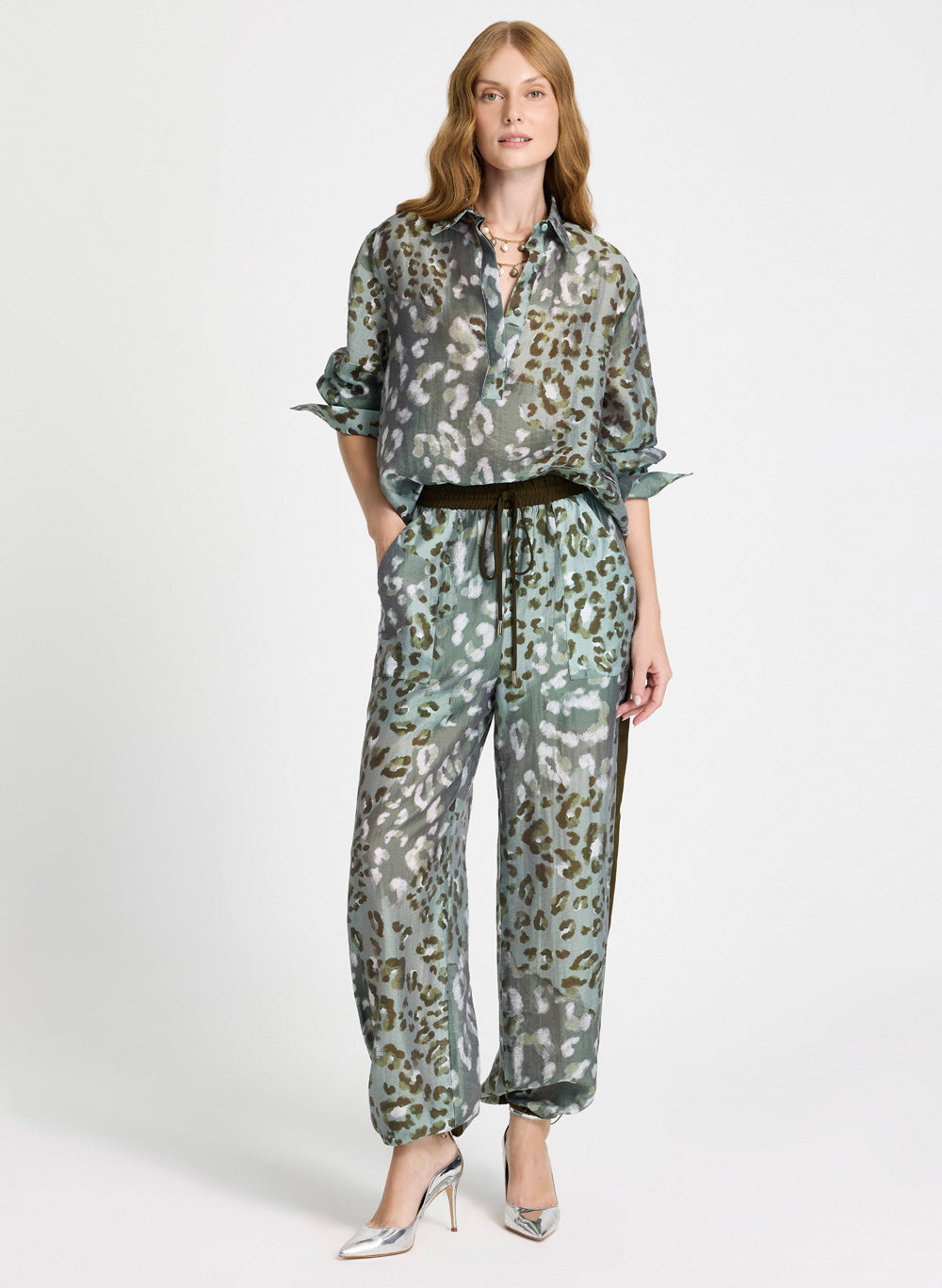 Pantalón Paula animal print Le Lis Blanc