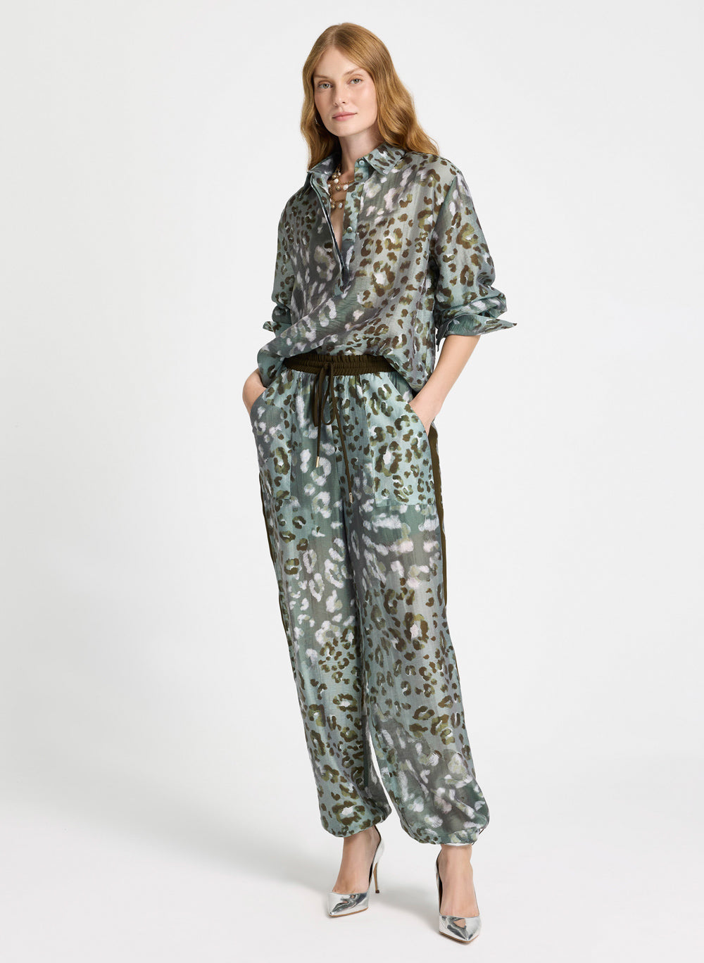 Pantalón Paula animal print Le Lis Blanc