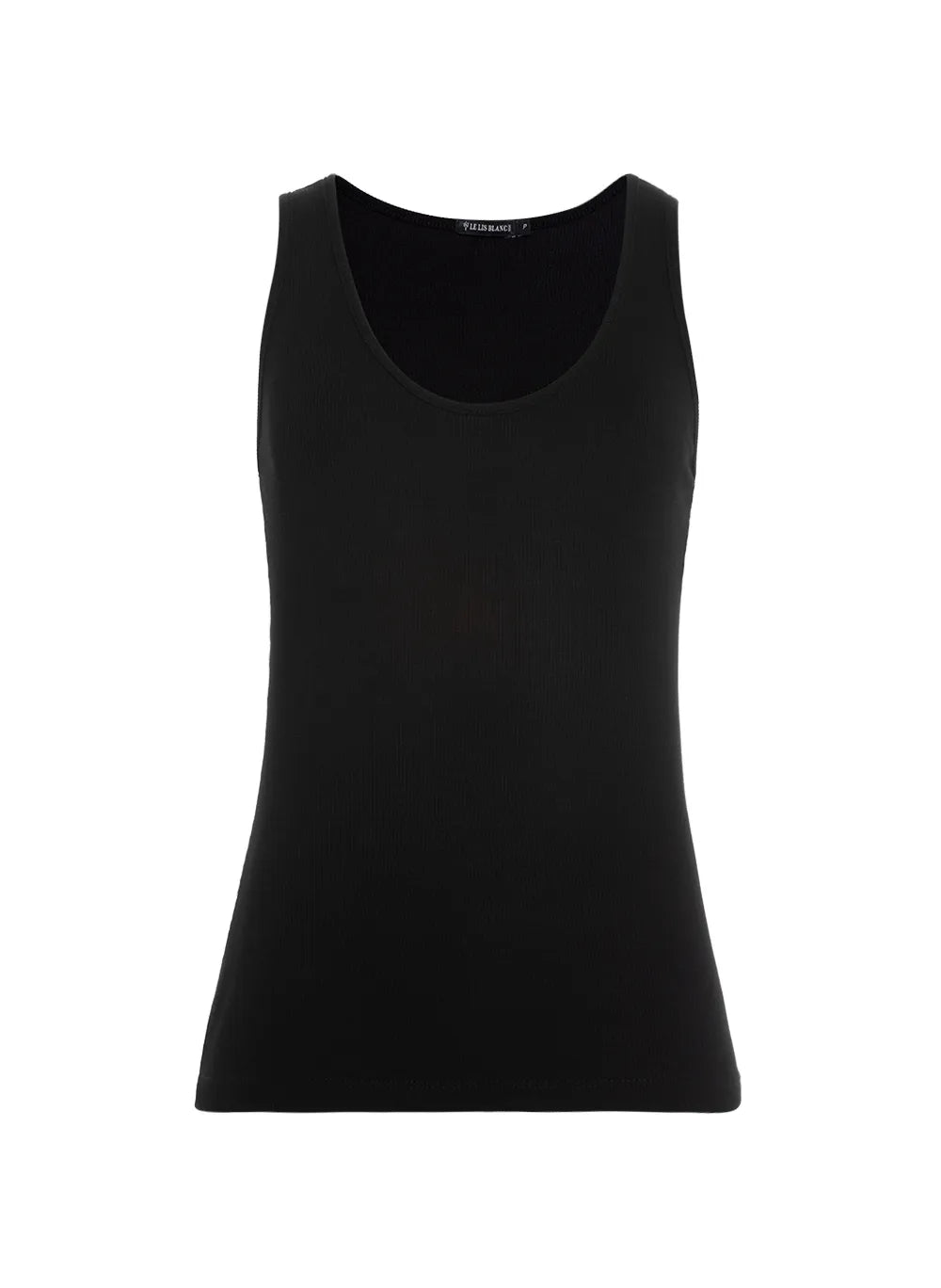 Musculosa básica rib negro Le Lis Blanc