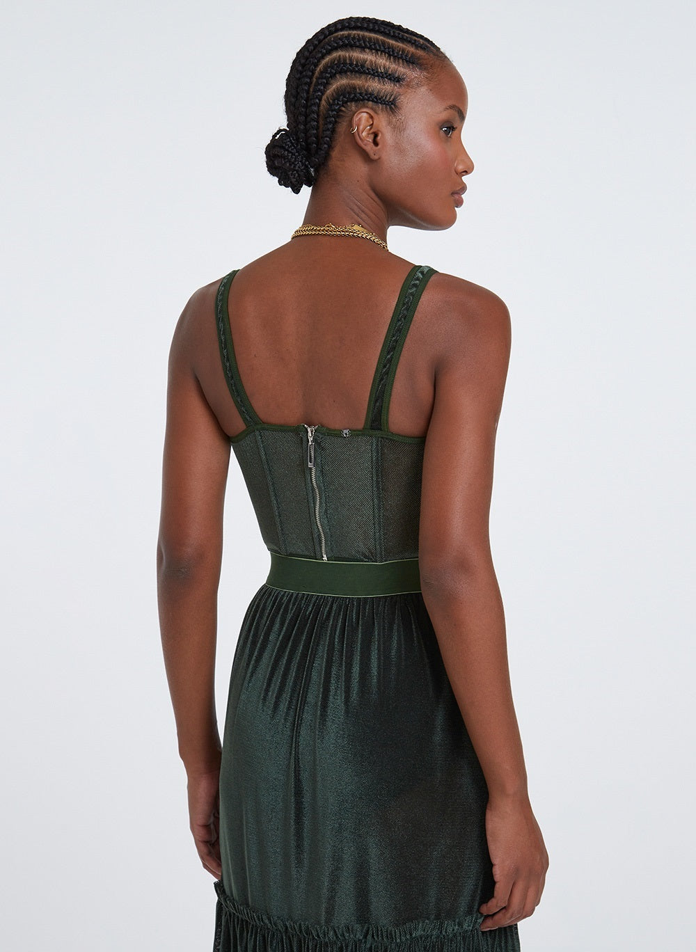 Top corsé de tul Bobô