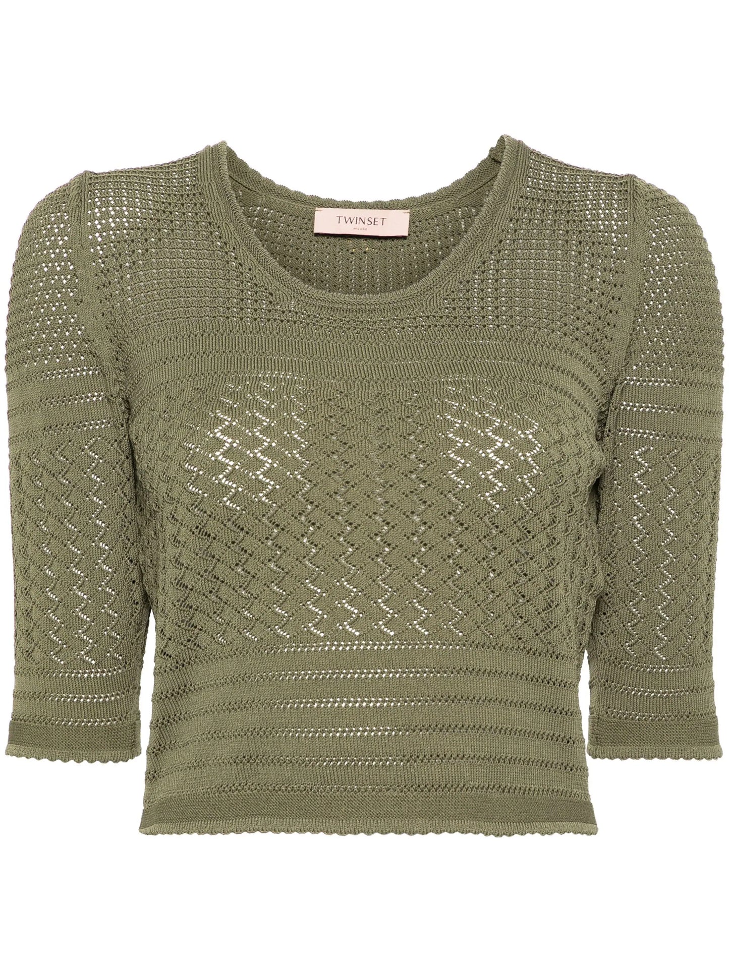 Top corto tejido Twinset