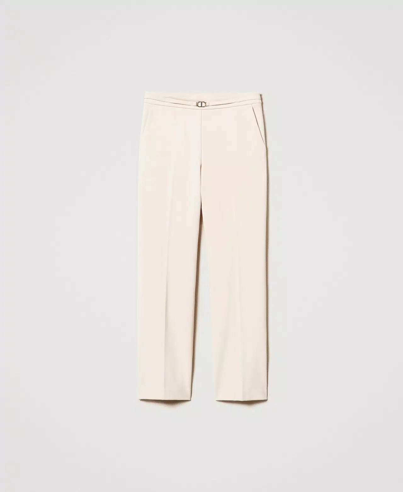 Pantalón sastrero con hebilla Twinset