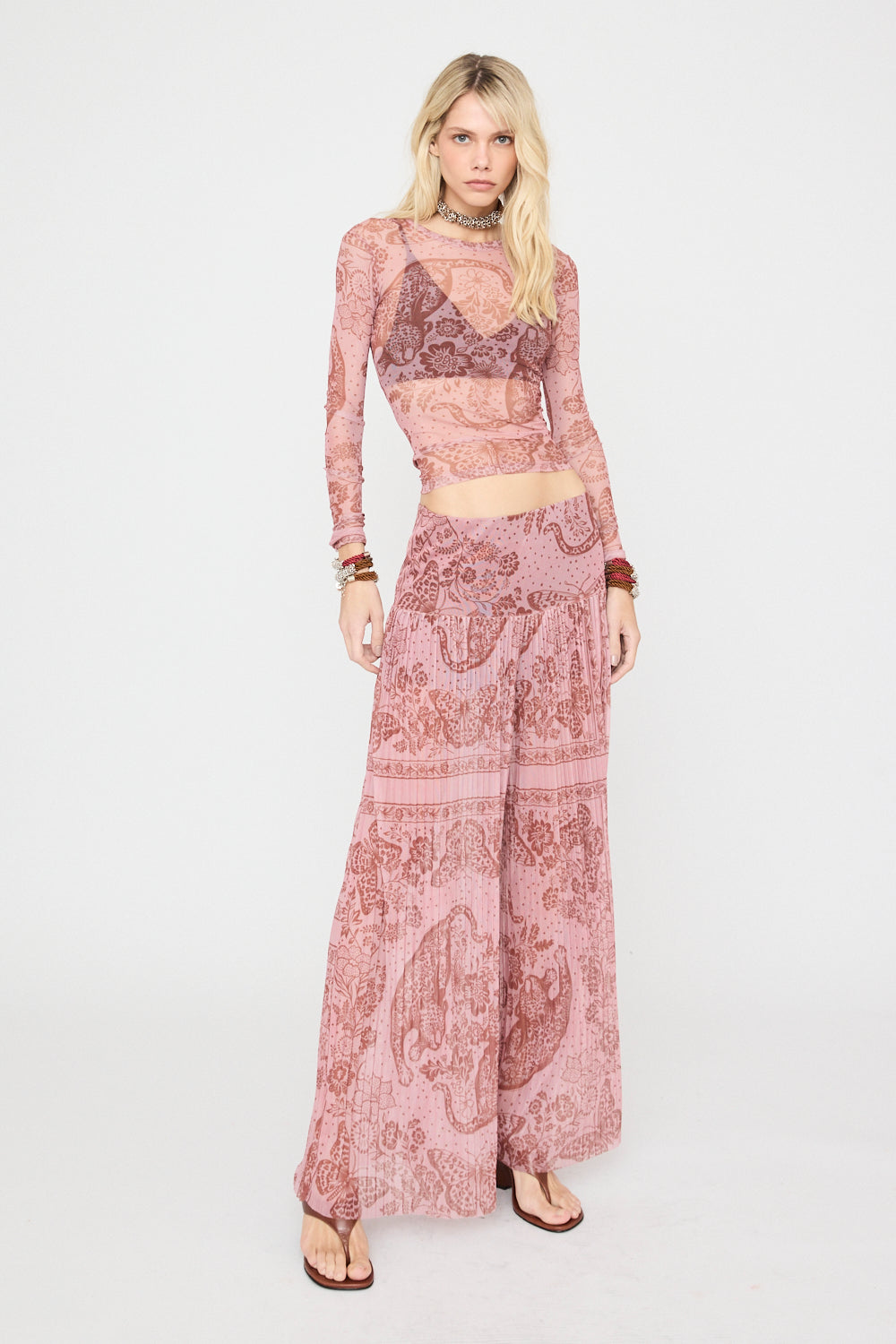 Pantalon Tul Rosa New Macth