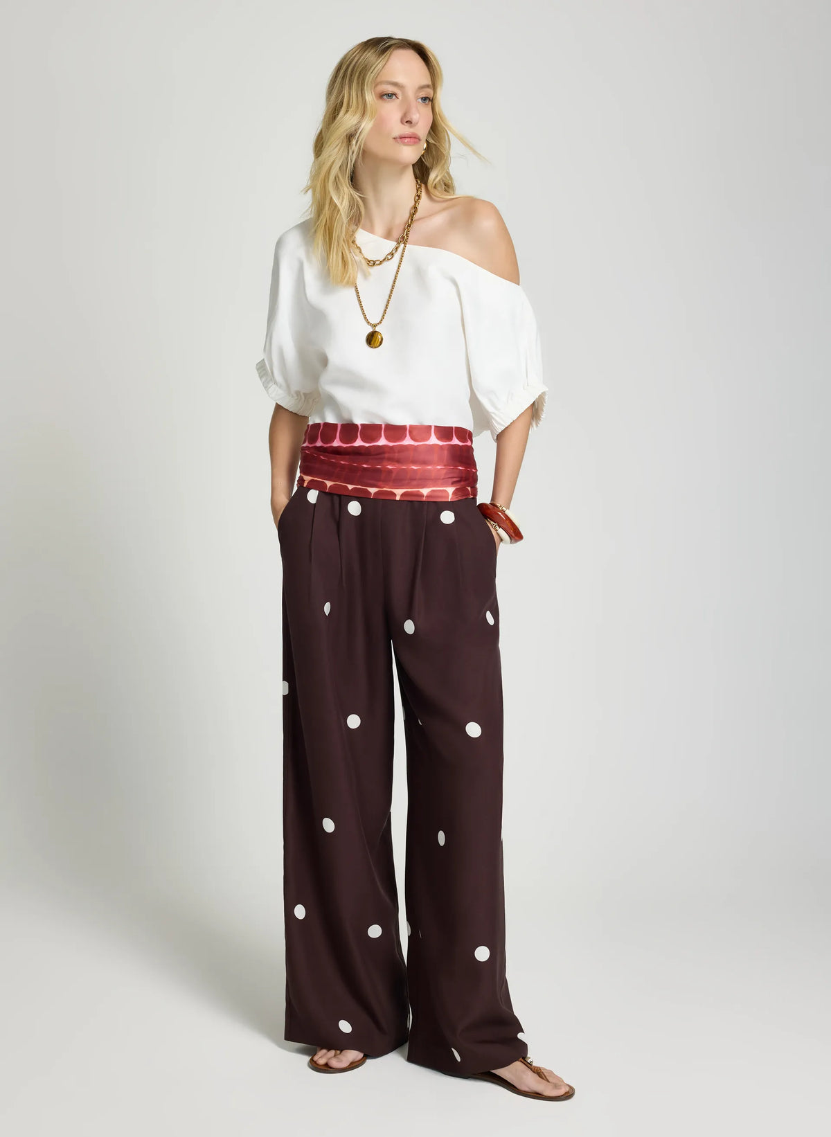 Blusa hombro caido Serena Le Lis Blanc