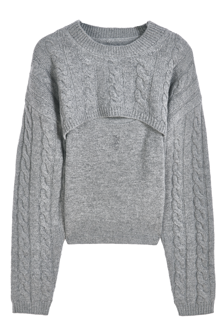 Sweater Gris Tresse