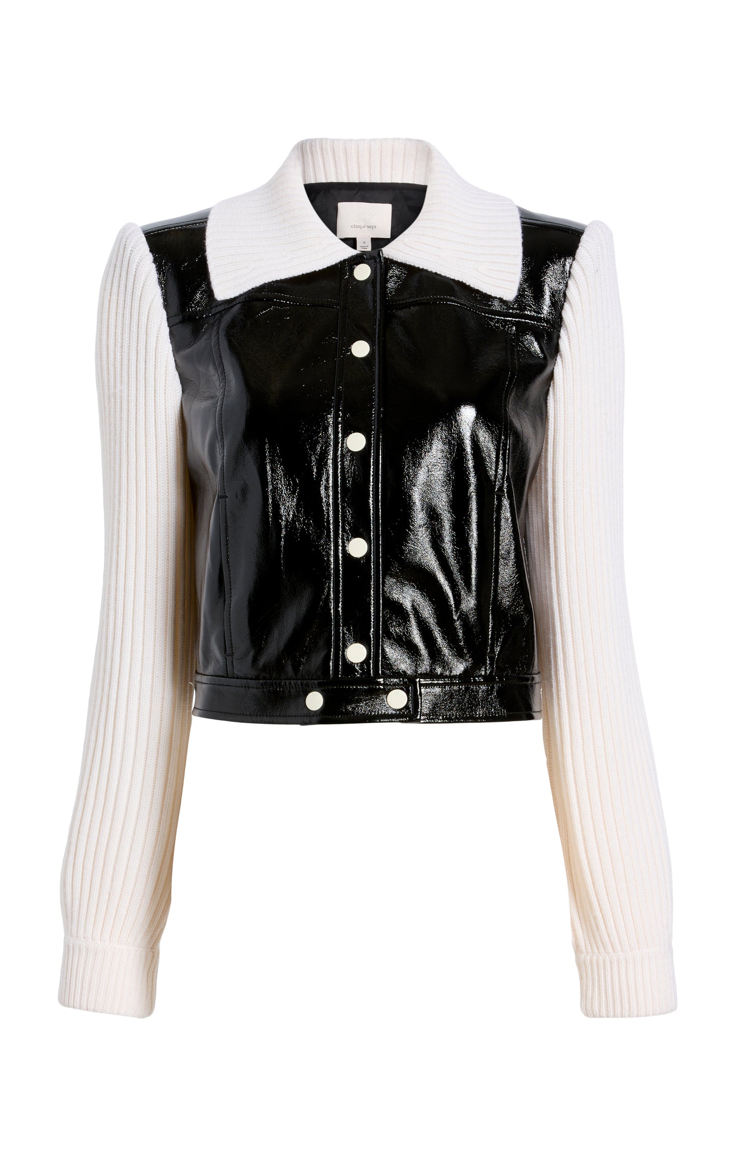 Campera de mangas tejidas Cinq a Sept