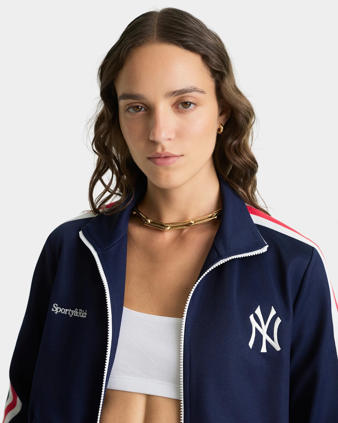 Campera Yankees Serif Track Sporty & Rich