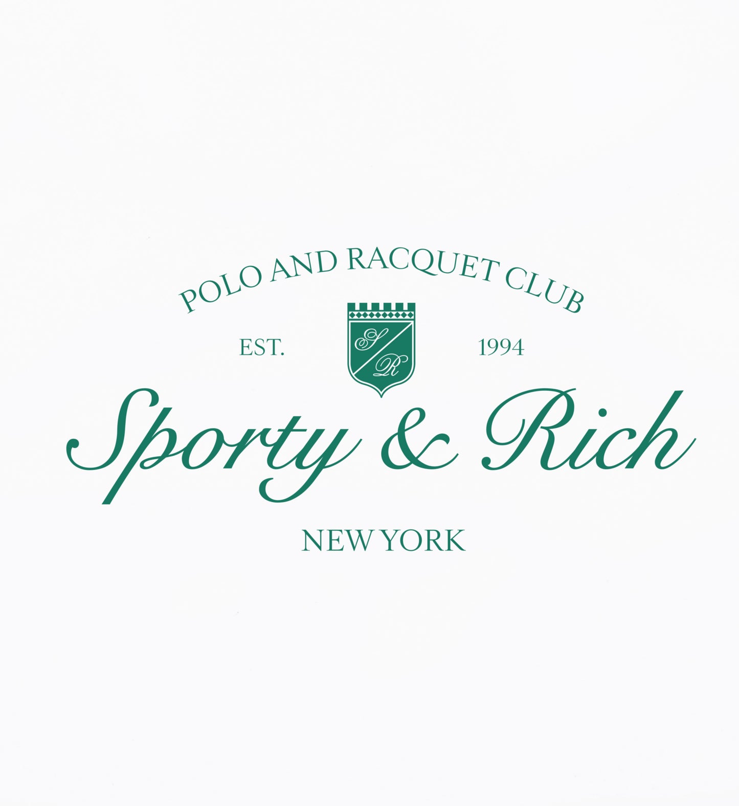 Buzo con medio cierre Syracuse blanco Sporty & Rich