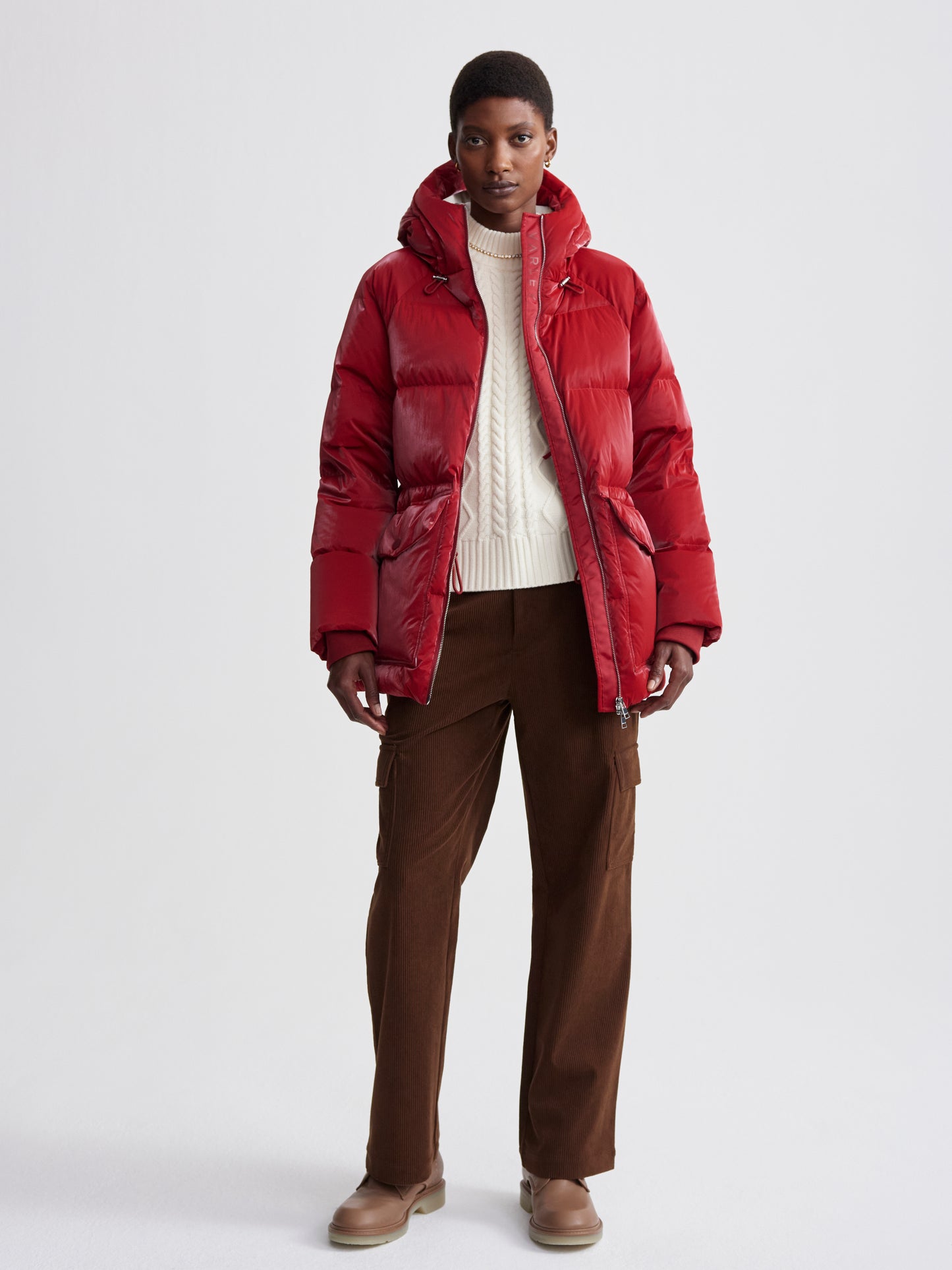 Campera Roja puffer Varley