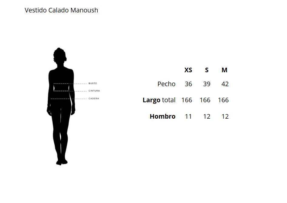 Vestido Calado Largo Manoush