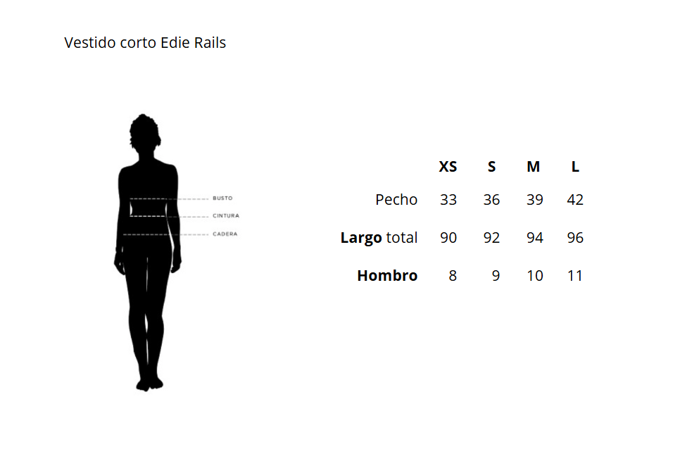 Vestido corto Edie Rails