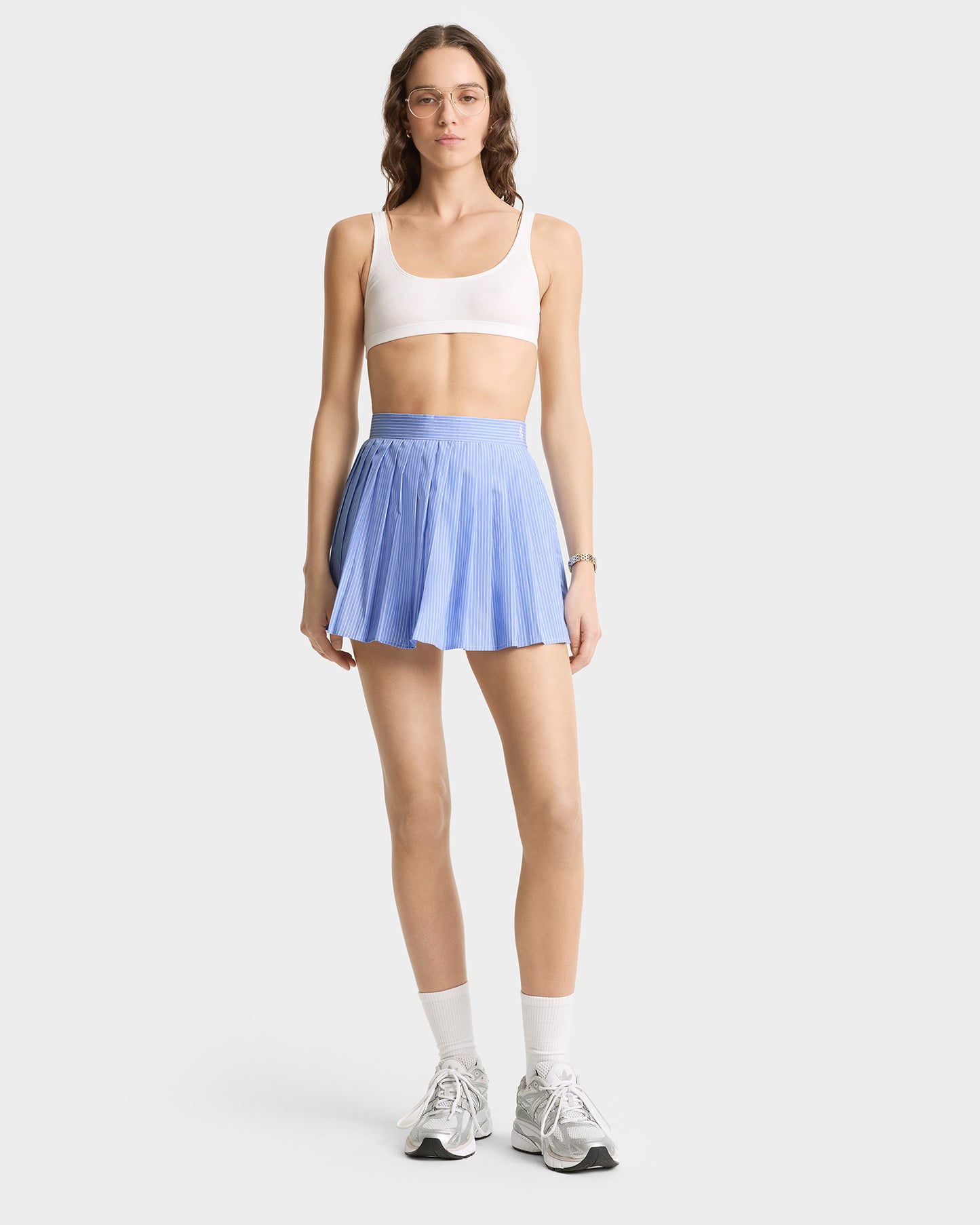 Pollera SRC Anae celeste claro Sporty & Rich