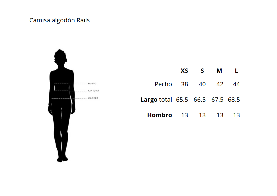 Camisa algodón Rails