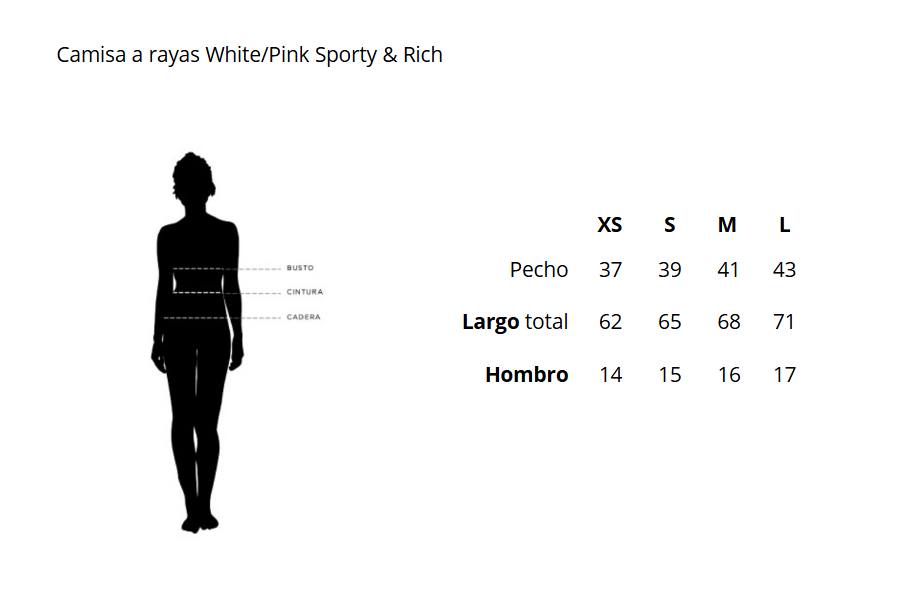 Camisa a rayas White/Pink Sporty & Rich