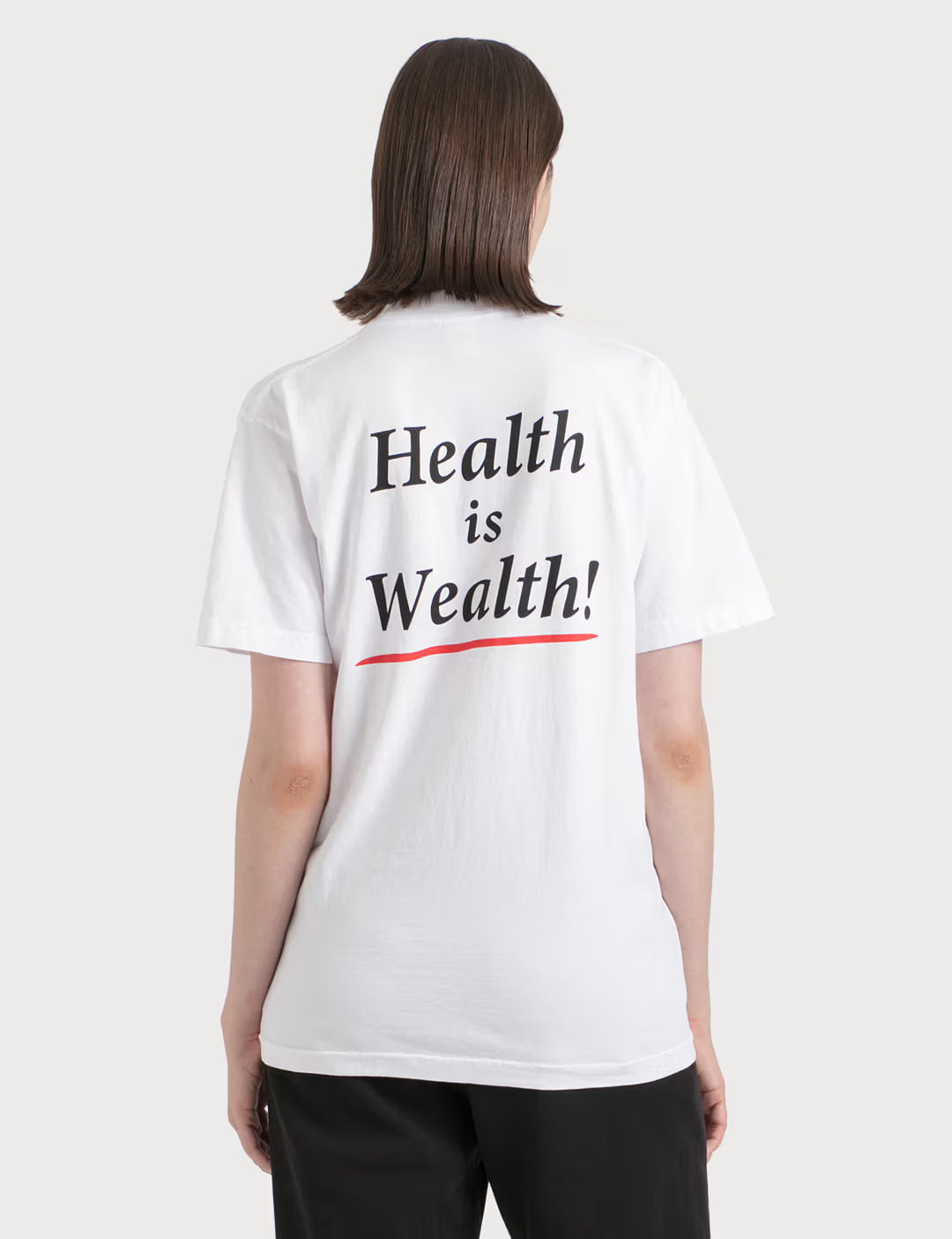 Remera Health Is Wealth blanca Sporty & Rich