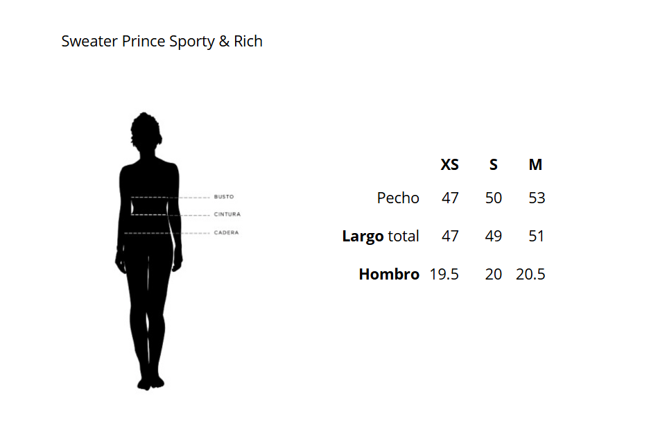 Buzo azul Prince Sporty & Rich