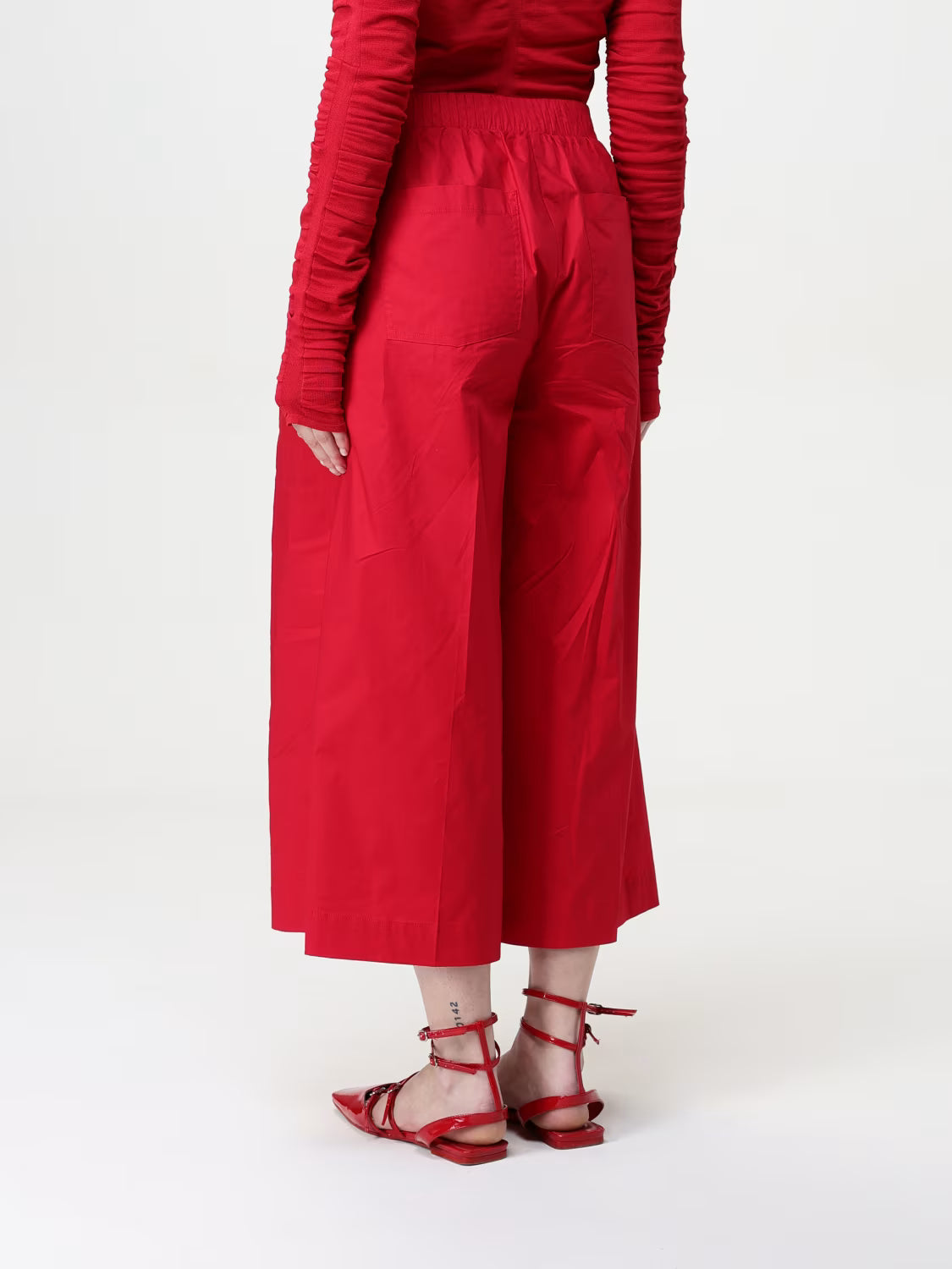 Pantalón de popelina con pinzas Rosi Twinset