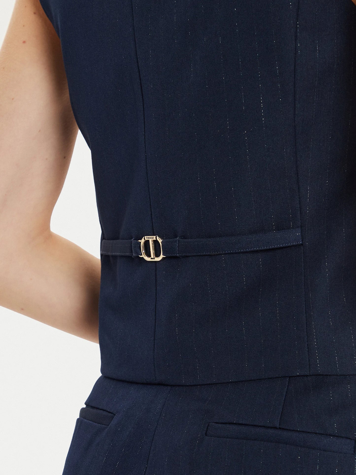 Chaleco sastre rayas Twinset