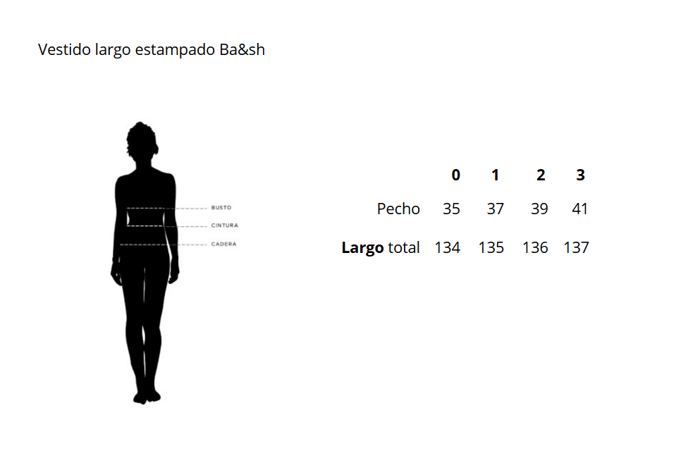 Vestido largo estampado Ba&sh