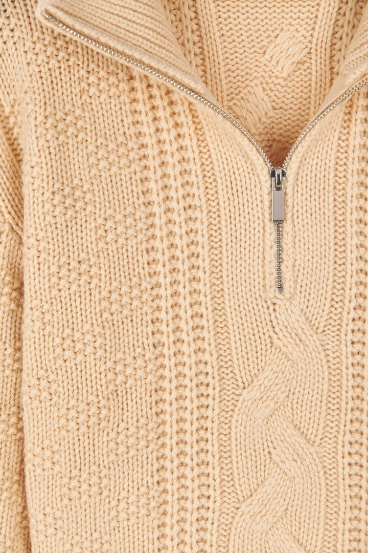 Sweater tejido Tresse Cuello Alto