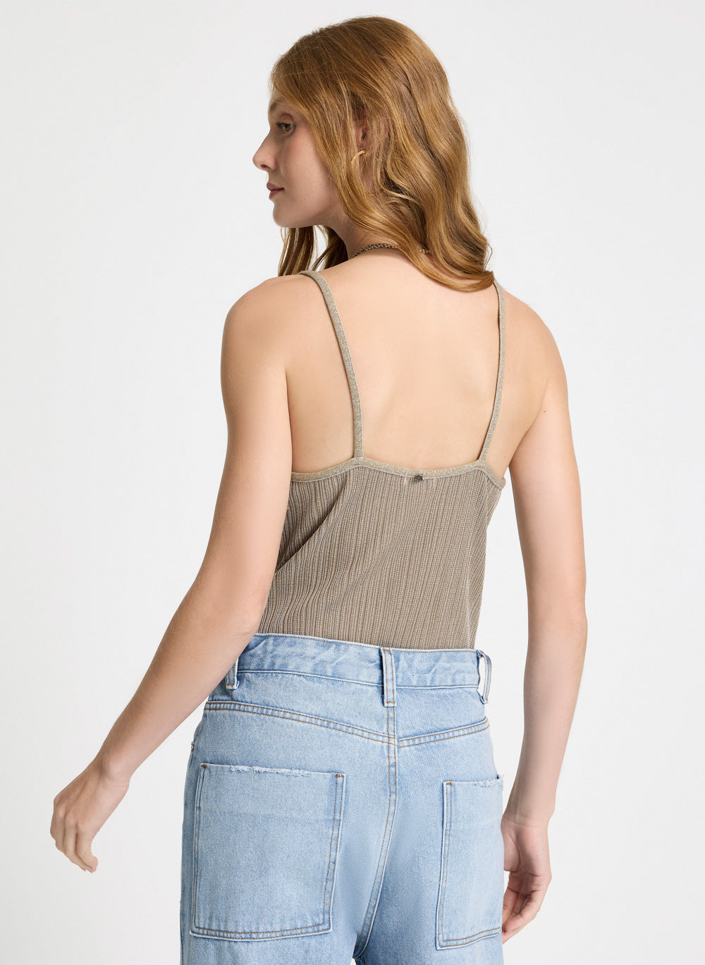 Body plizado lurex Bubu Le Lis Blanc