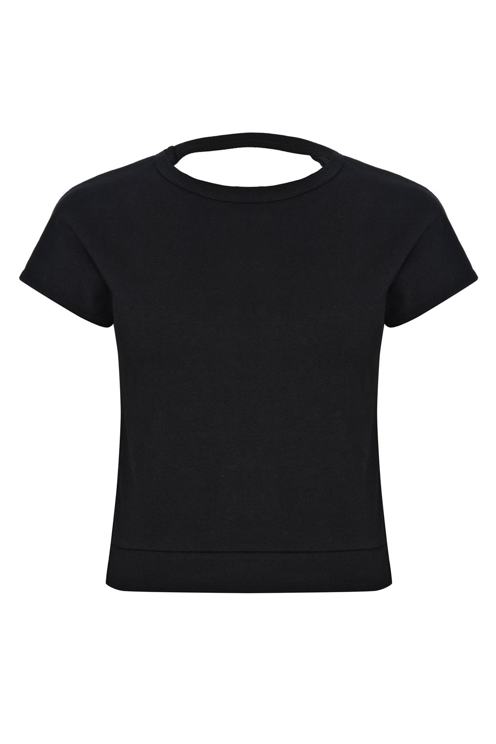 Remera Negra con abertura New Match