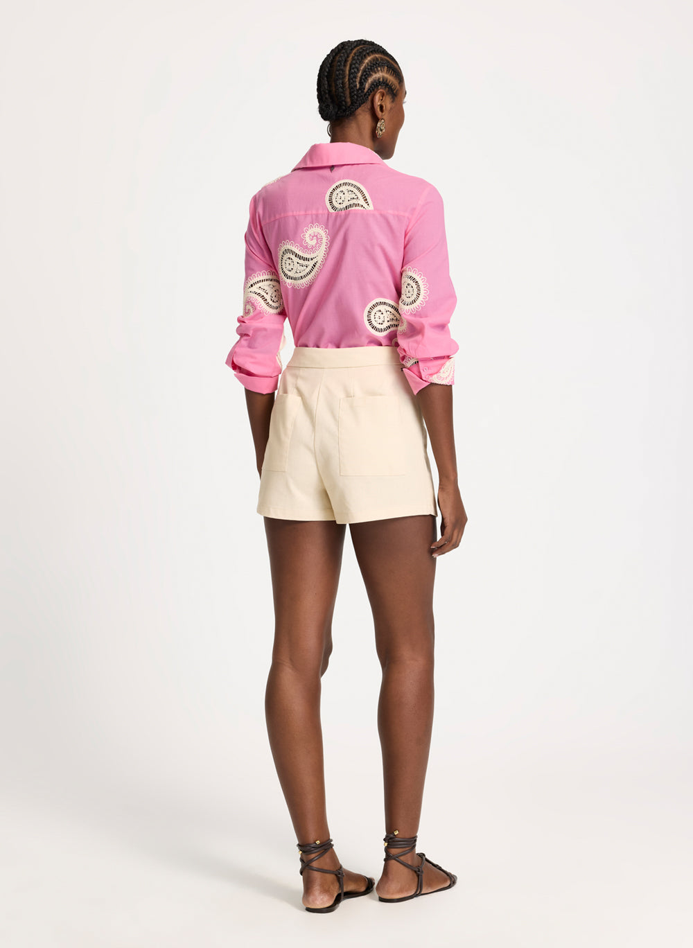 Short pollera Ronda beige claro Le Lis Blanc