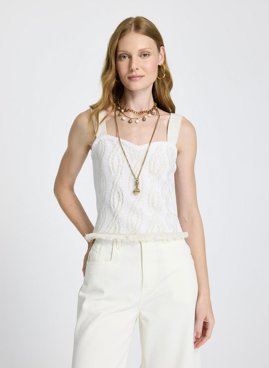 Top tejido Estela Le Lis Blanc