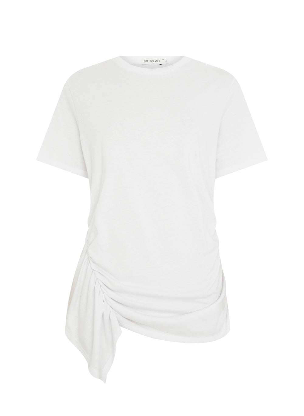 Remera básica Gloria frunce en lateral centro Le Lis Blanc