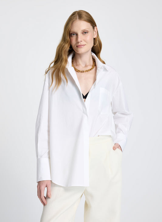 Camisa oversized Paty detalle botones atrás Le Lis Blanc