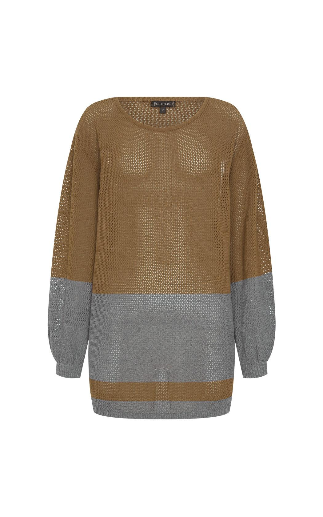 Sweater fino calado Amanda Le Lis Blanc