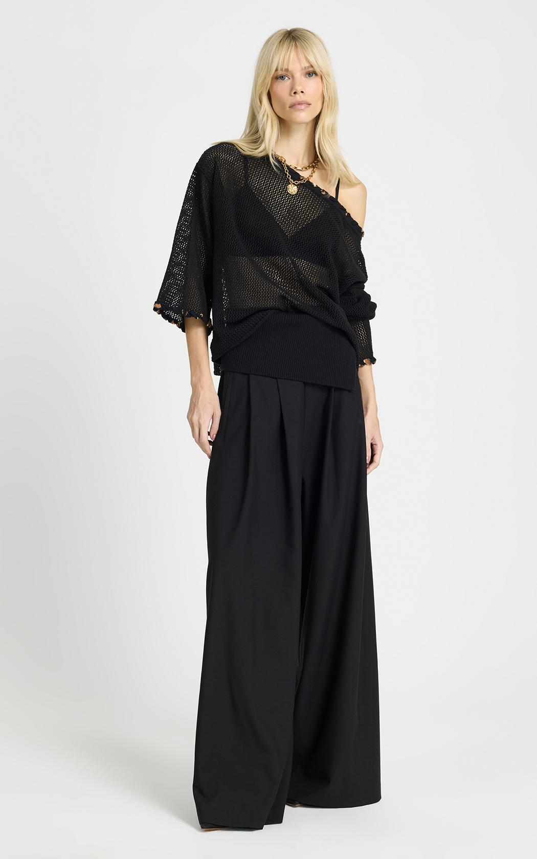 Blusa calada hombro caido Naila Le Lis Blanc