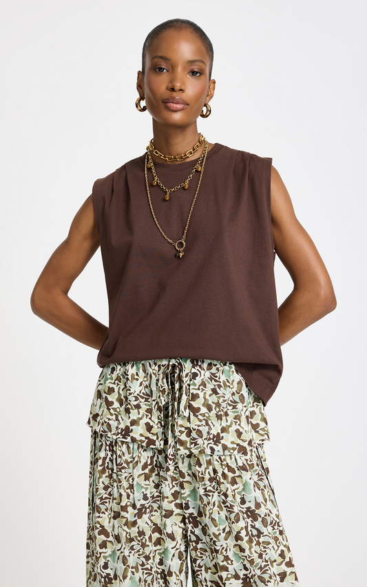 Musculosa Jolie Marron Le Lis Blanc