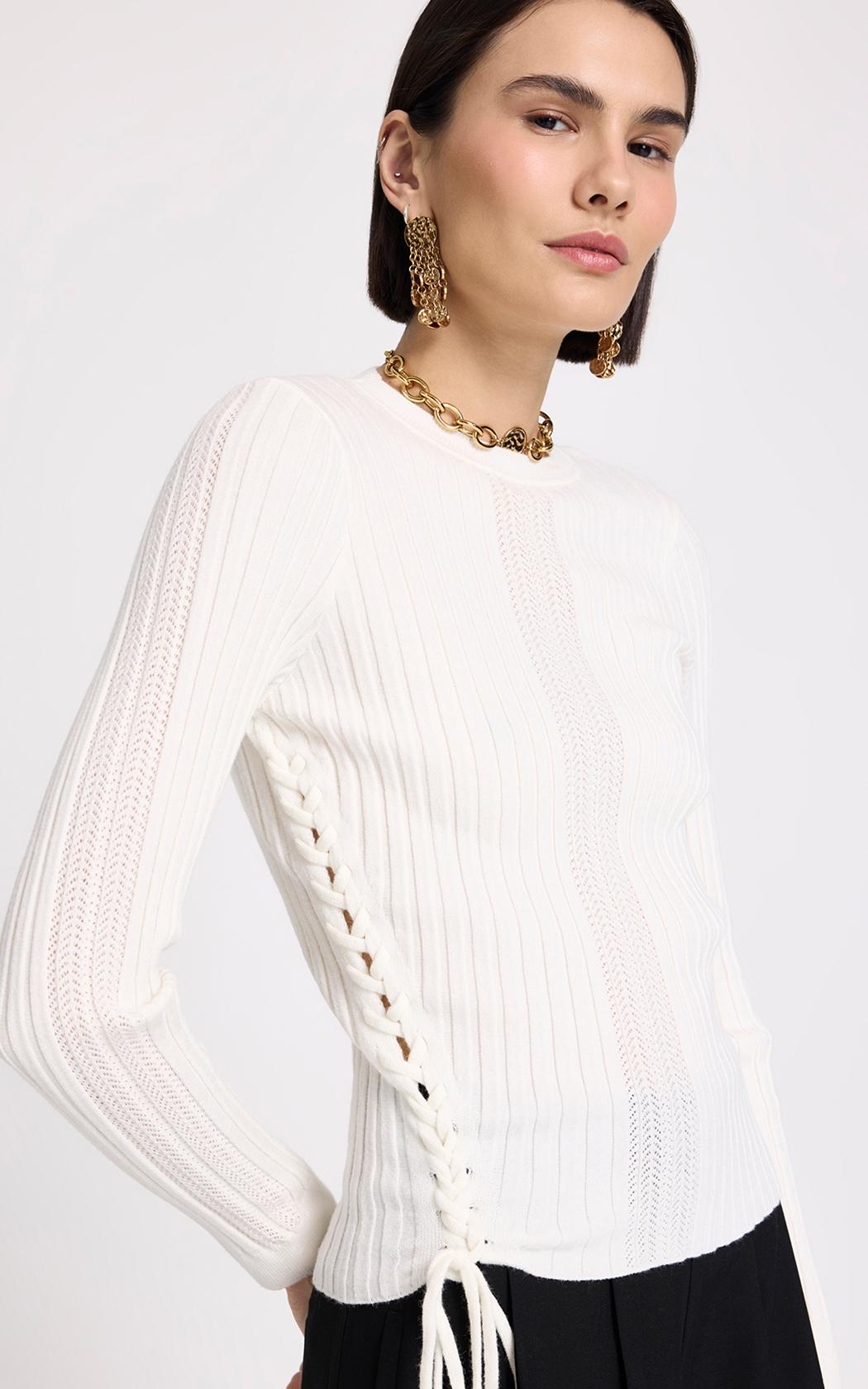 Sweater fino Anis blanco Le Lis Blanc