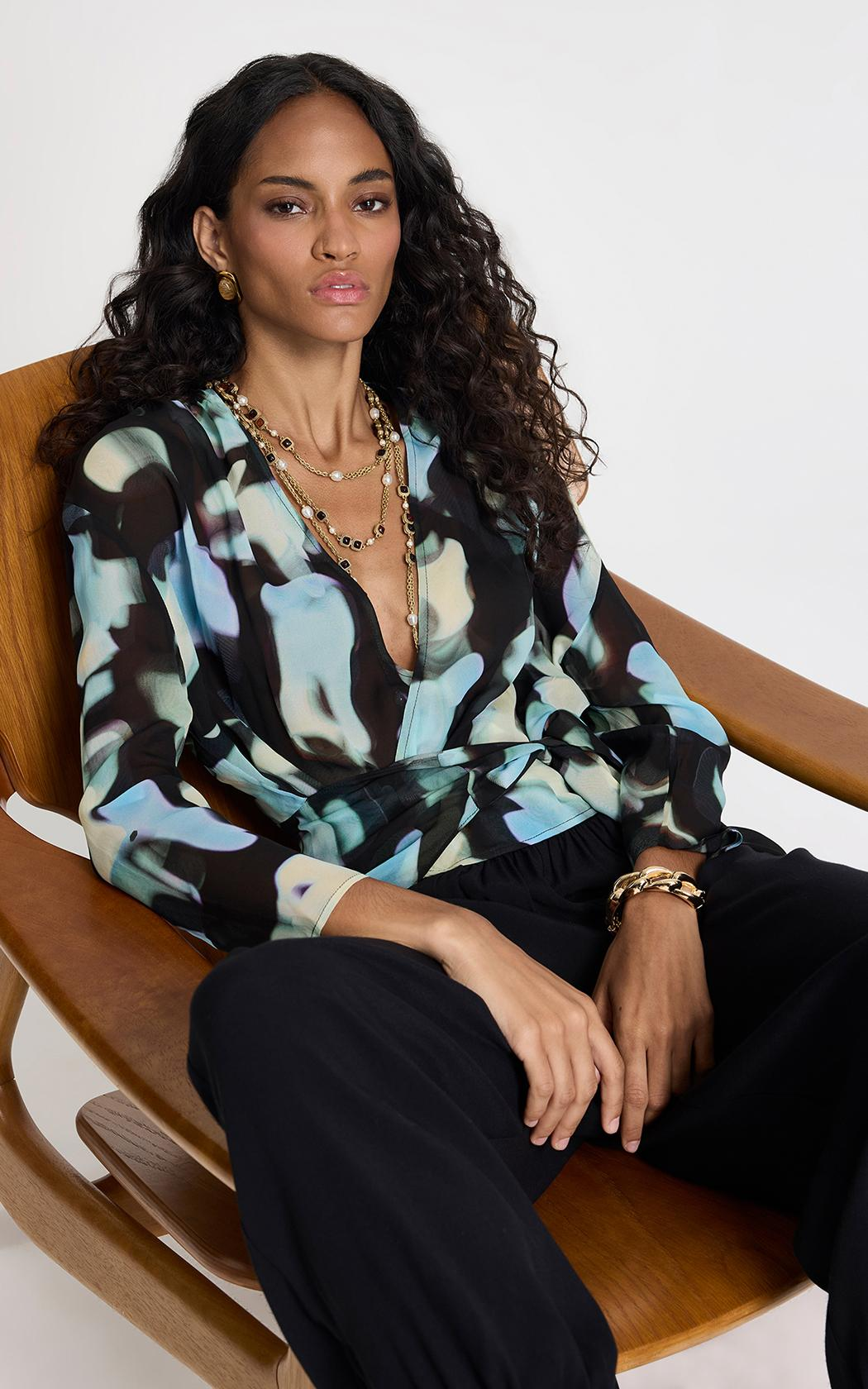 Blusa Lumi estampada Le Lis Blanc